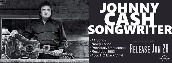 Johnny Cash - Songwriter - lp - release 28 juni